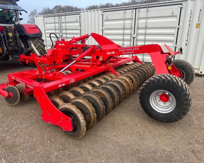 Used Heva 4.5m Hyd Fold Disc Roller Contour