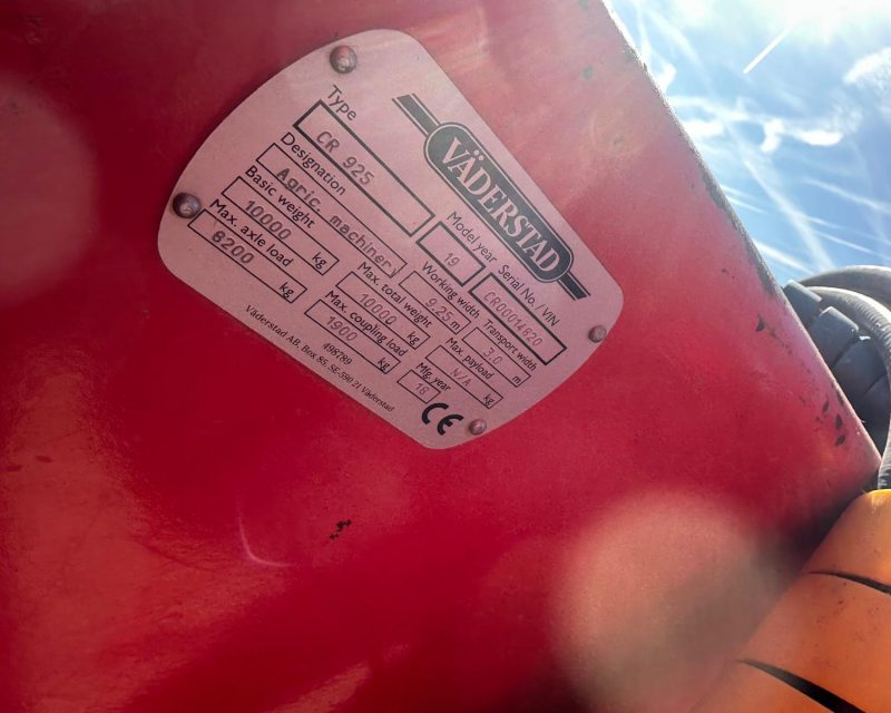 Vaderstad Carrier 925 cultivator