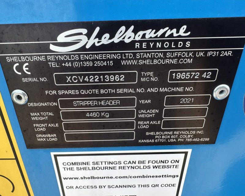Shelbourne Reynolds XCV 42′ / 12.6m Stripper Header
