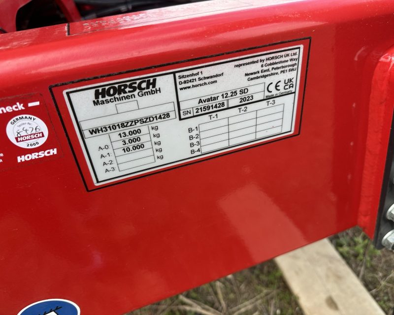 Horsch Avatar 12.25 SD