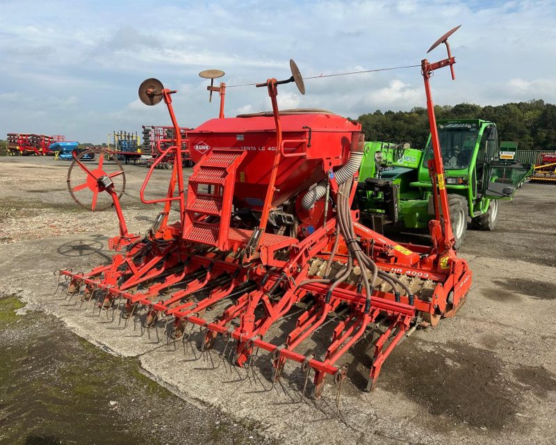 Kuhn 4m Power harrow / drill combination
