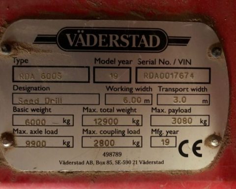 Vaderstad Rapid Rda 600s Seed eye