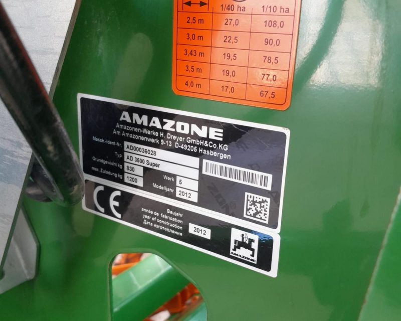 Amazone 3.5m Power Harrow Drill Combination