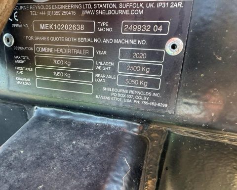 Shelbourne Reynolds XCV32 Stripper Header 9.6m