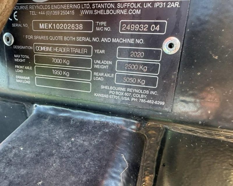 Shelbourne Reynolds XCV32 Stripper Header 9.6m