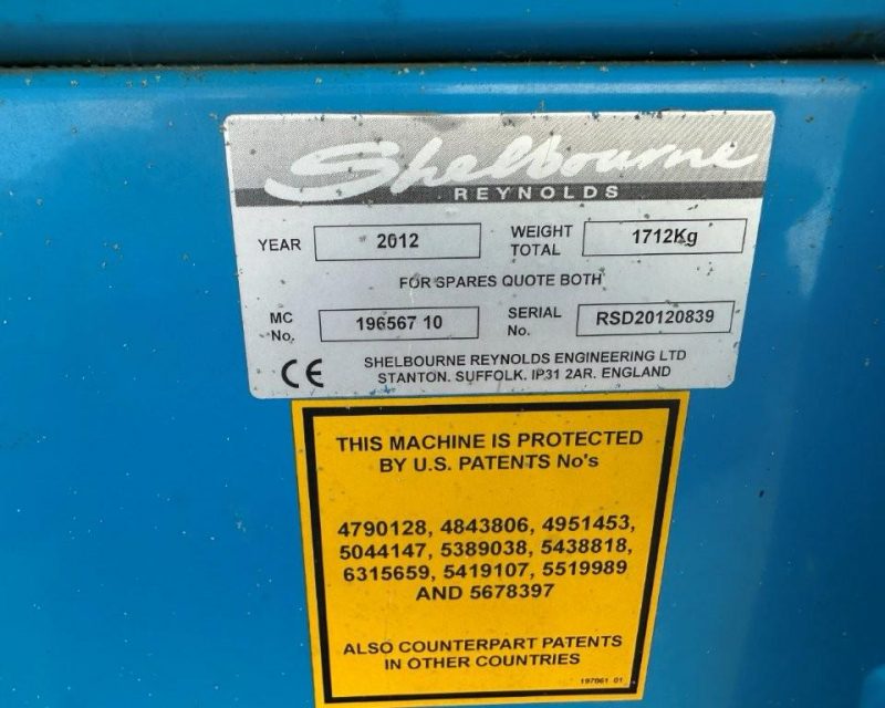 Shelbourne Reynolds RSD 20 Stripper Header 6m