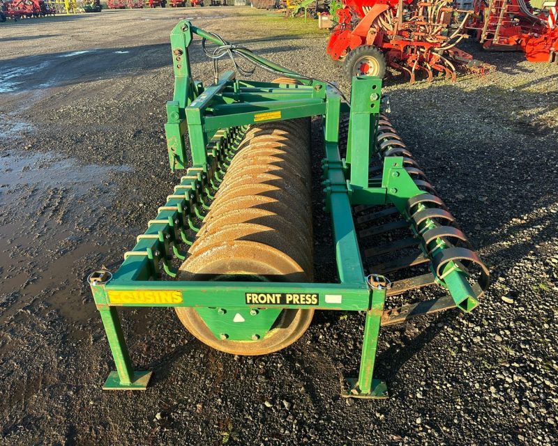 Cousins 4m rigid front press c/w razor rings & springboard levelling system