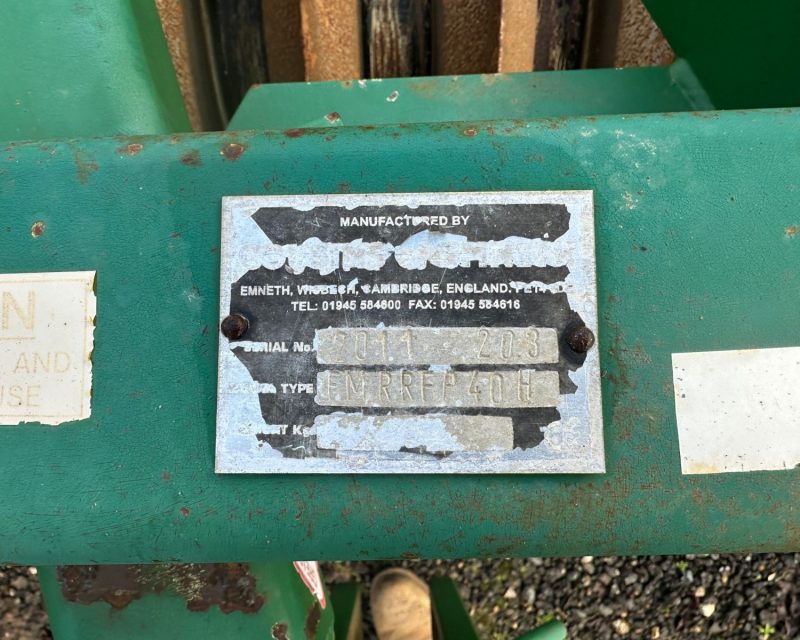 Cousins 4m rigid front press c/w razor rings & springboard levelling system