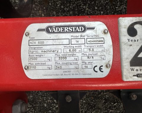 Vaderstad NZA 600 AGGRESSIVE