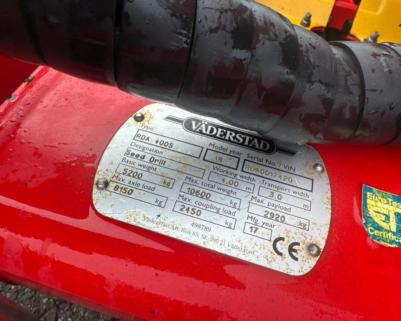 Vaderstad Rapid RDA 400S