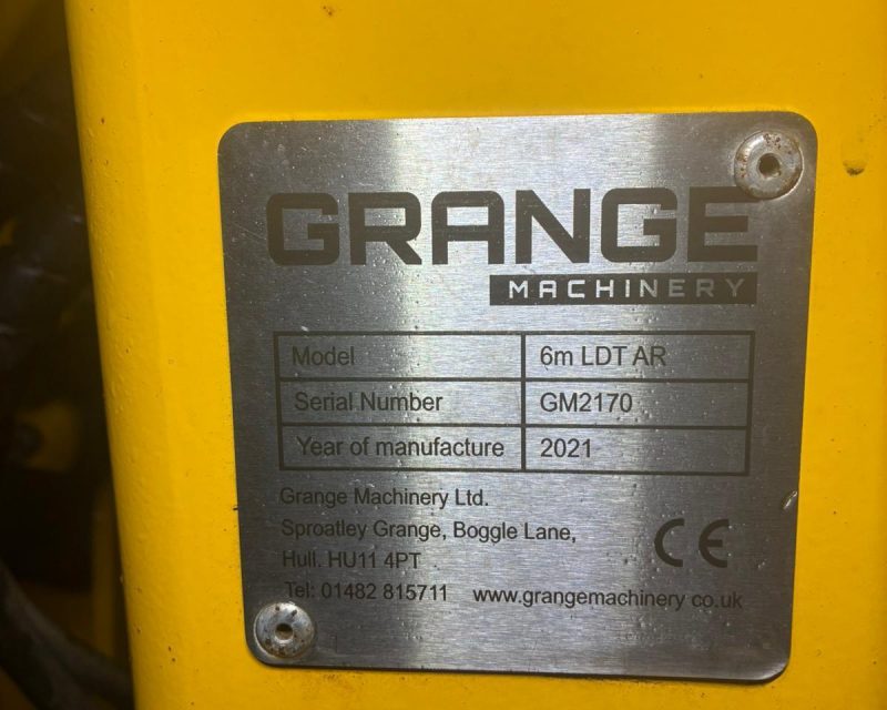 Grange machinery 6m LDT AR