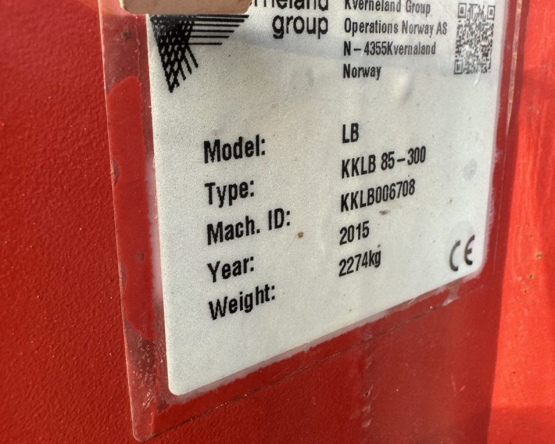 Kverneland KKLB 85-300 6f plough