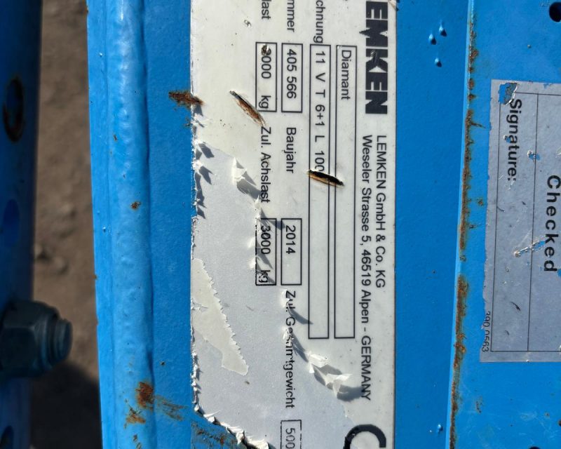 Lemken Vari Diamant 11 plough 7f