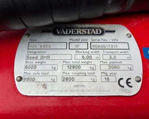Vaderstad Rapid RDA 600S