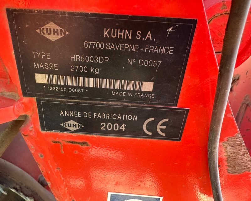Kuhn HR5003DR Hyd folding Power-harrow
