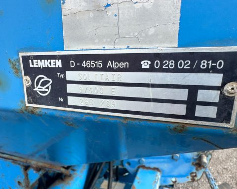 Lemken Zirkon 9/400 c/w Solitair 9/400 E