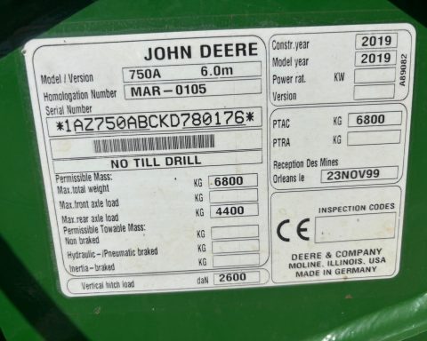 John Deere 750A 6m ProSeries Opener