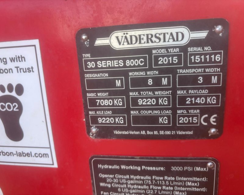 Vaderstad Seed Hawk 800C