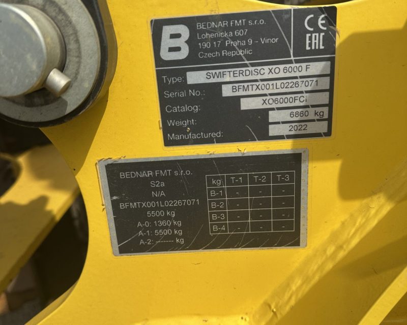 Bednar Swifterdisc XO 6000F