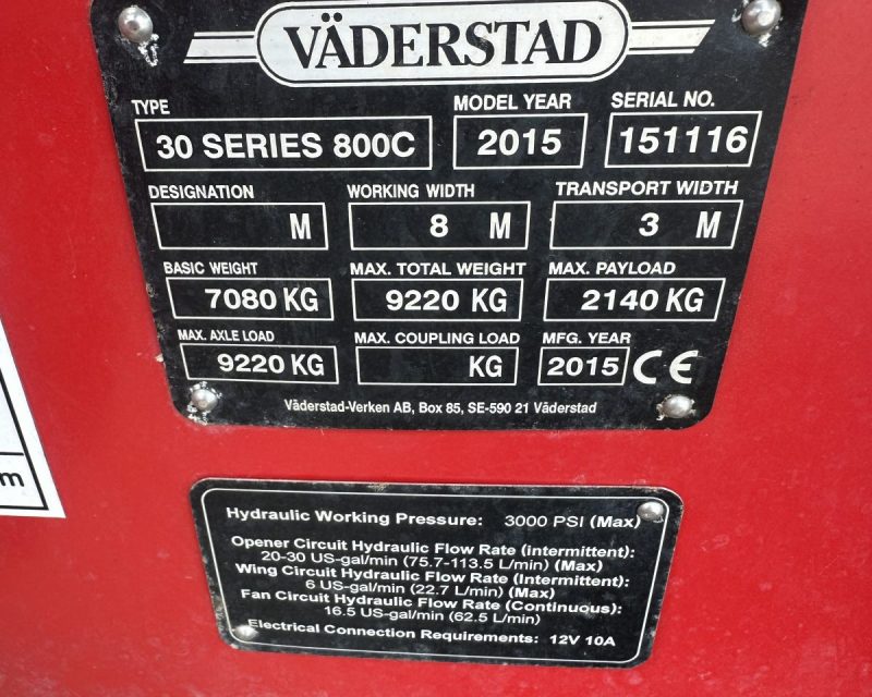 Vaderstad Seed Hawk 800C