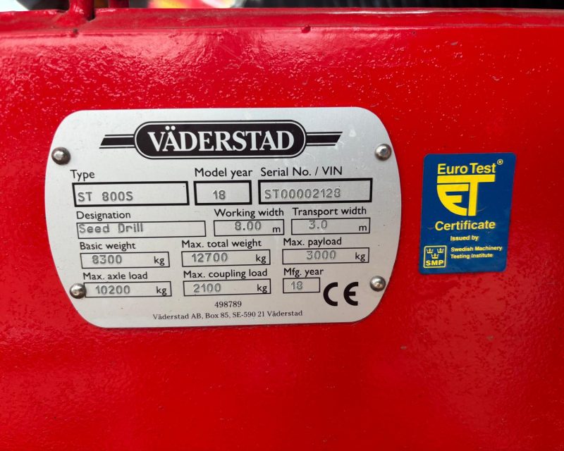 Vaderstad Spirit 800S