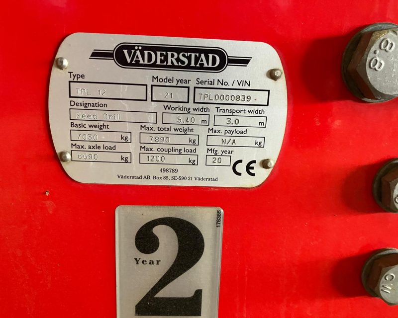 Vaderstad Tempo TPL 12 Grain & Fert