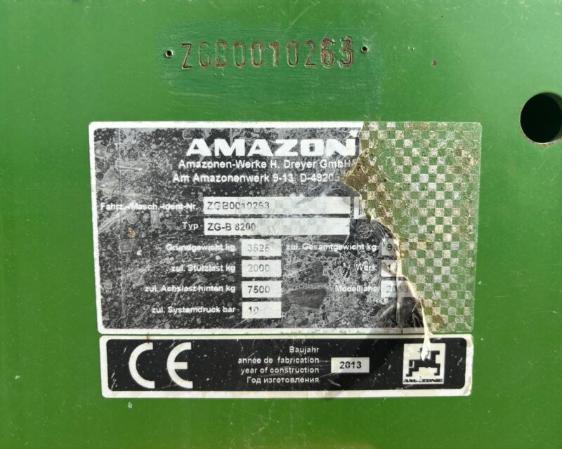 Amazone ZG-B 8200