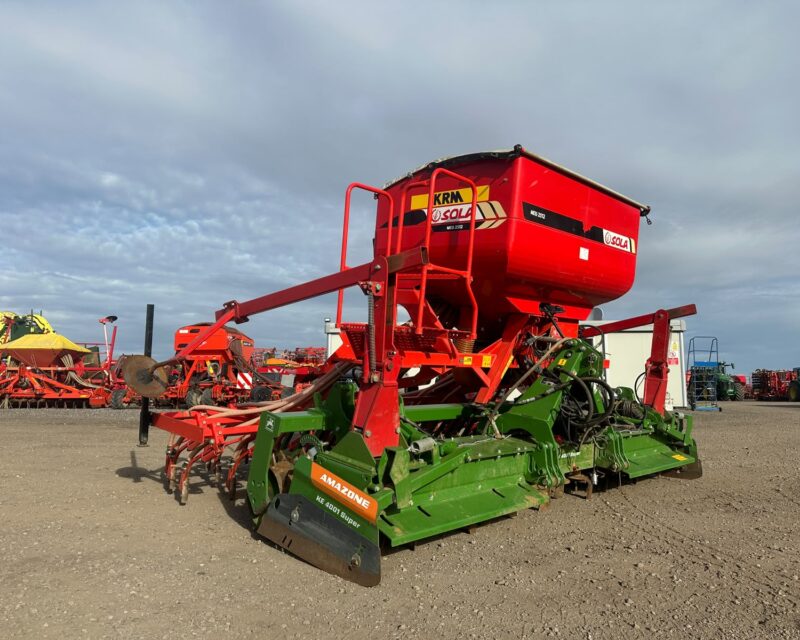 Amazone KE 4001 Super c/w KRM Sola tine drill
