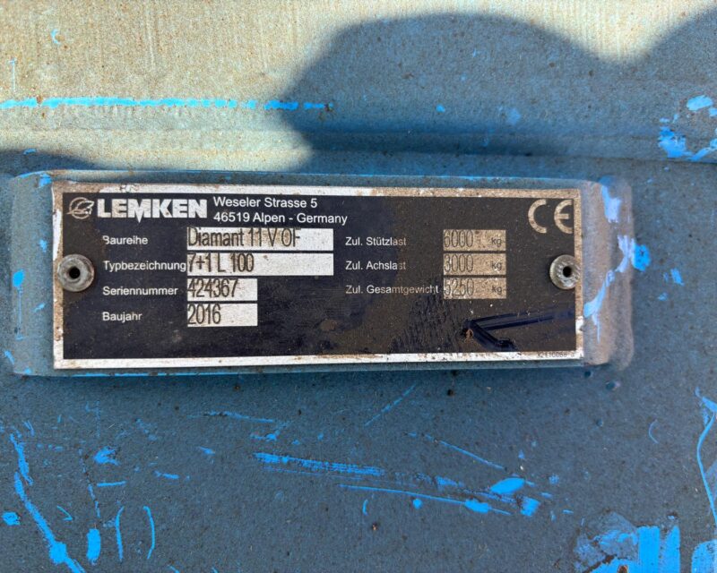Lemken Diamant 11 V OF 8f