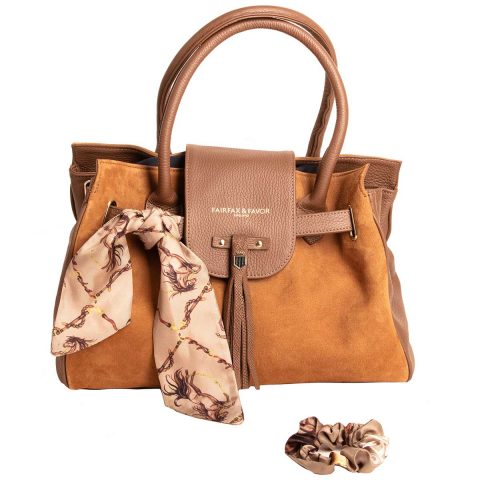 Toffee Equestrian Scrunchie