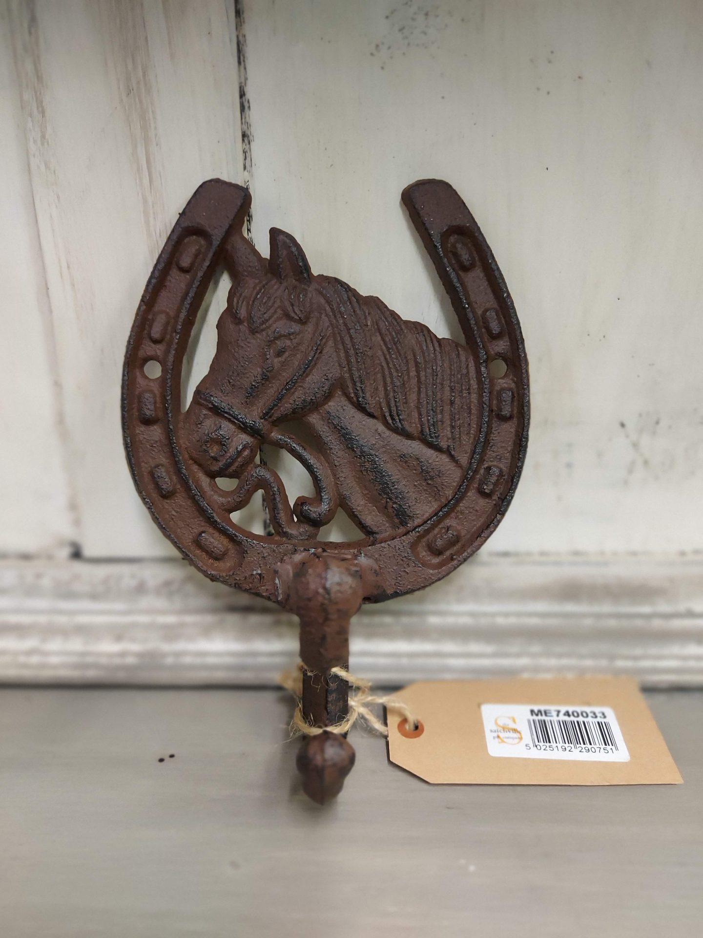 Cast Iron Horse Hook Equine Advertiser
