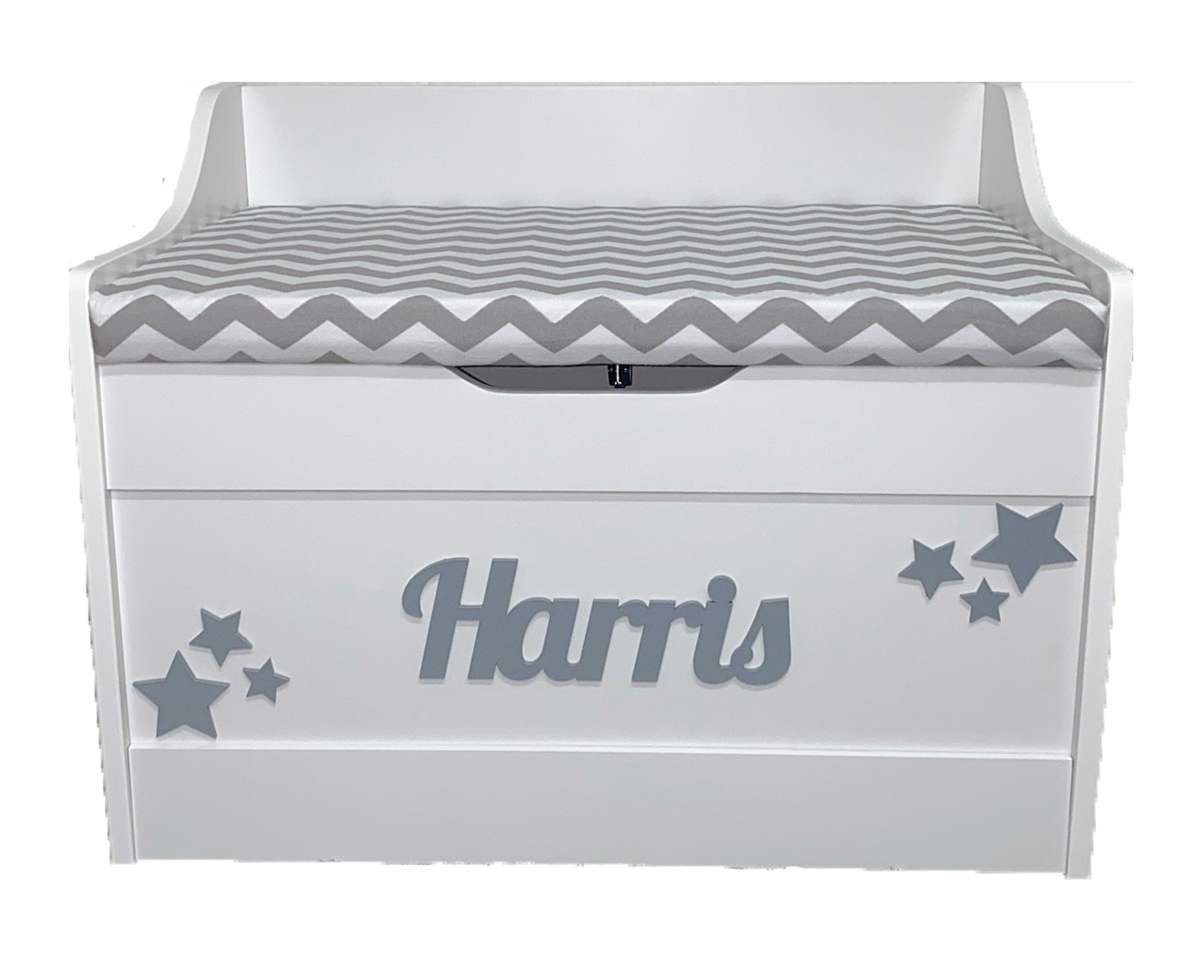 Star Burst Soft Close Childrens Toy Box Fairytale Creations