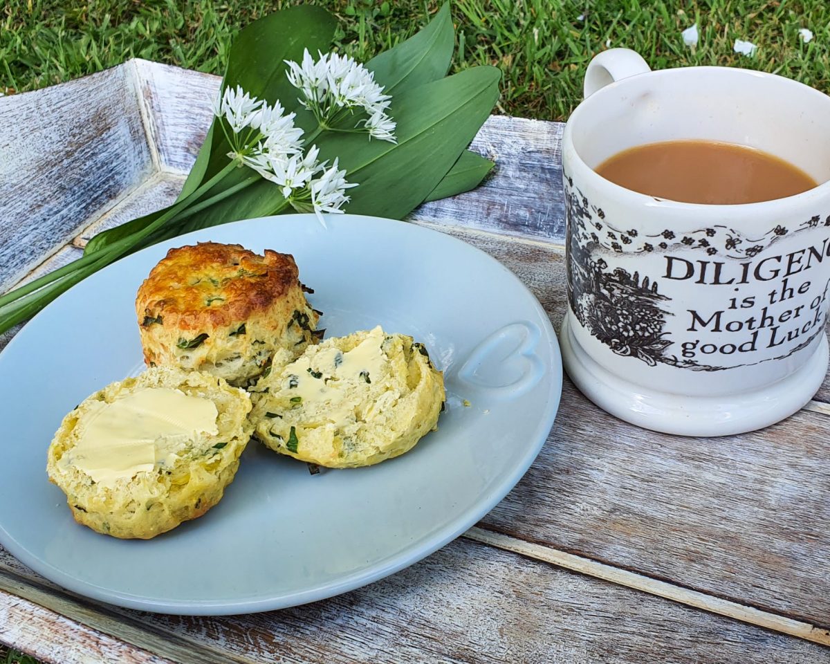 Wild Garlic & Cheese Scones