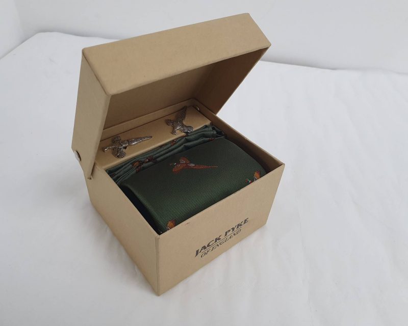 JACK PYKE TIE, HANKY & CUFFLINKS GIFT SET PHEASANT/GREEN Online Shop