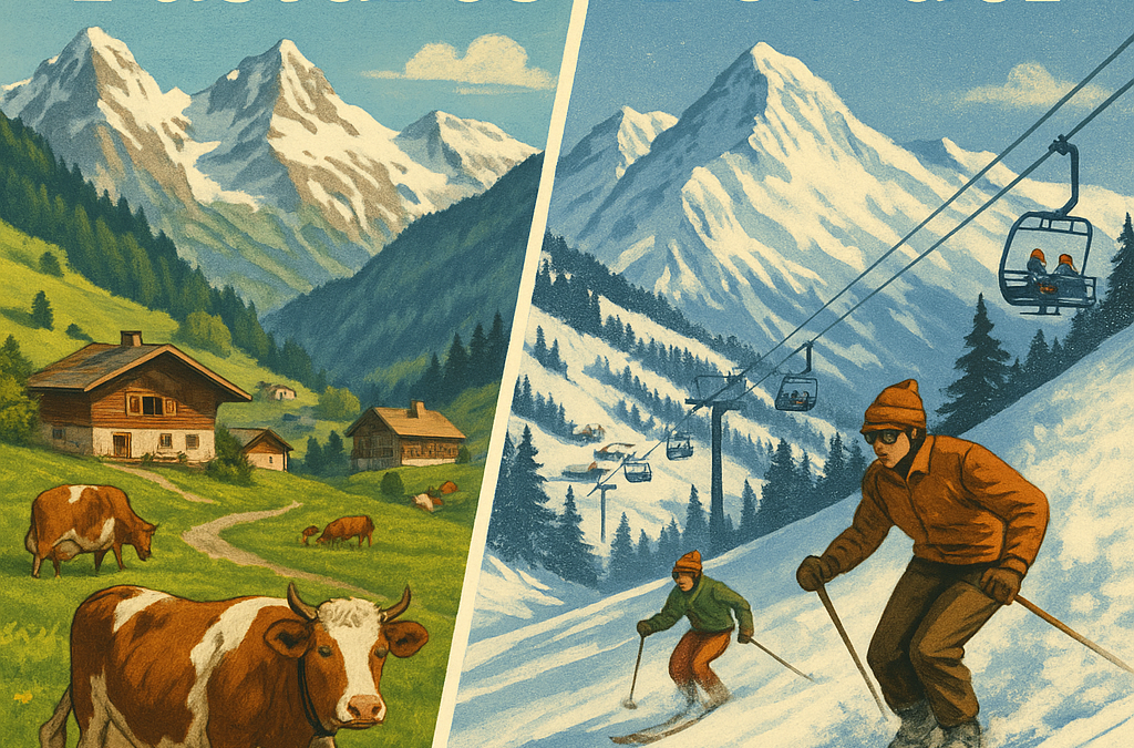 From Pastures to Powder: The Early Days of Skiing in Châtel