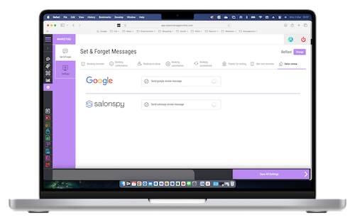 Salon Manager automated marketing and rebooking tools