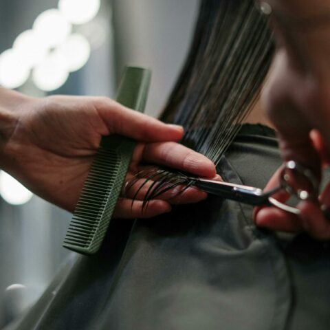 cutting hair in college