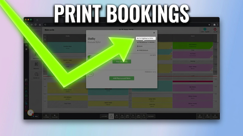 Printing appointments
