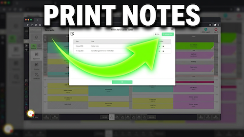 Printing client notes