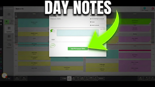 Adding a day note