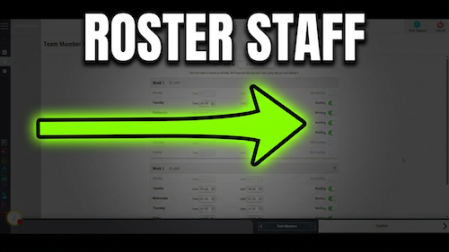 Team member rostering
