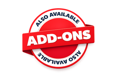 also available add-ons