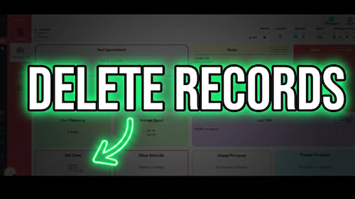 Delete client record card