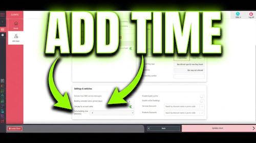 Permanently add extra time