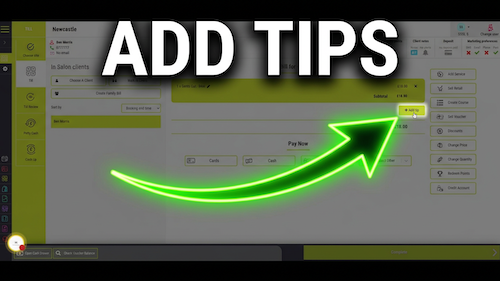 Adding a tip to a bill
