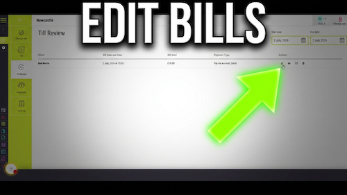Editing bills