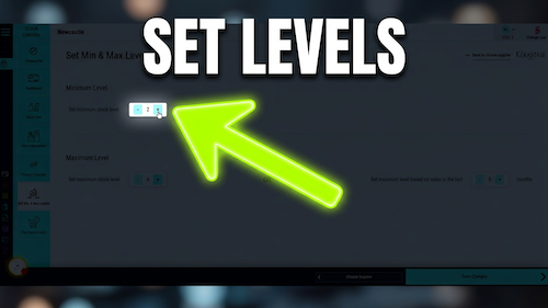 Set Minimum and Maximum Stock Levels