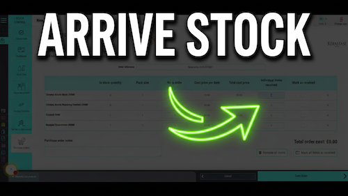 Arrive Products From Purchase Orders