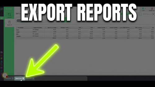 Export reports as Excel or CSV