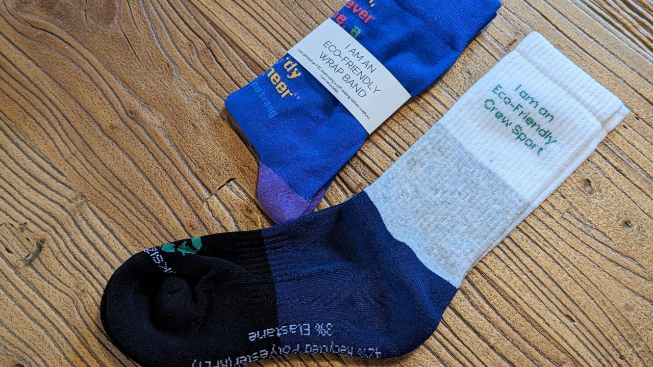 Logo socks for branded feet